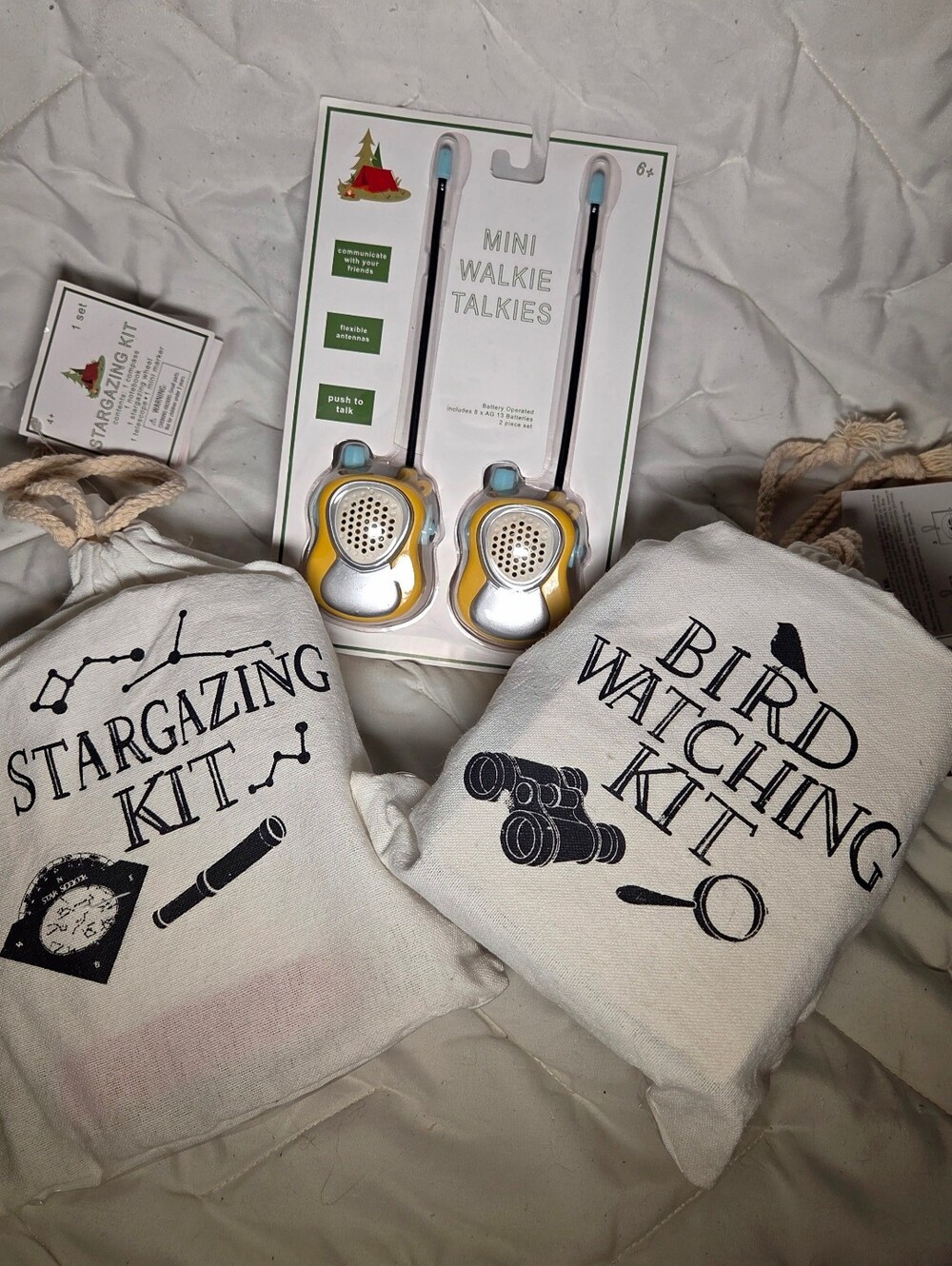 Kids Outdoor Adventure STEM Bundle Bird Watch Walkie Talkies Stargazing